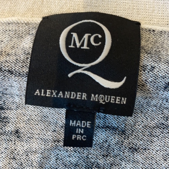 Alexander McQueen McQ  splash black and white sweater Large - Picture 2 of 12